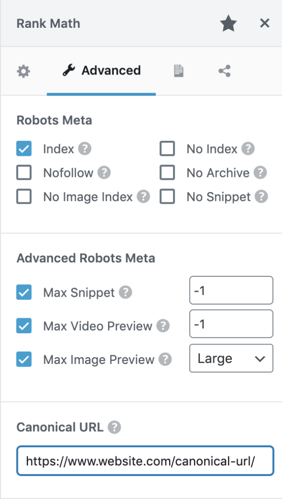 Rank Math SEO Plugin में Canonical Tag कैसे सेट करें